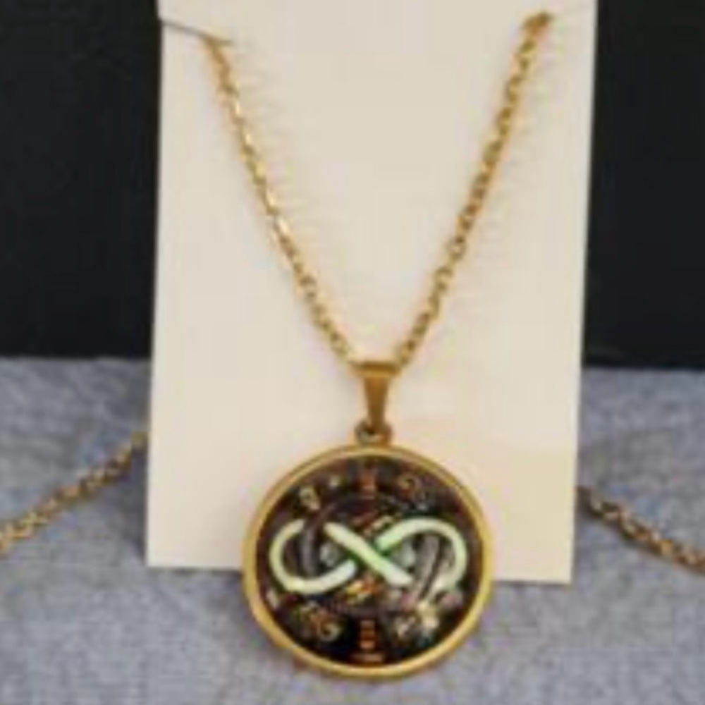 Liz Sabol Gold Infinity Pendant Necklace